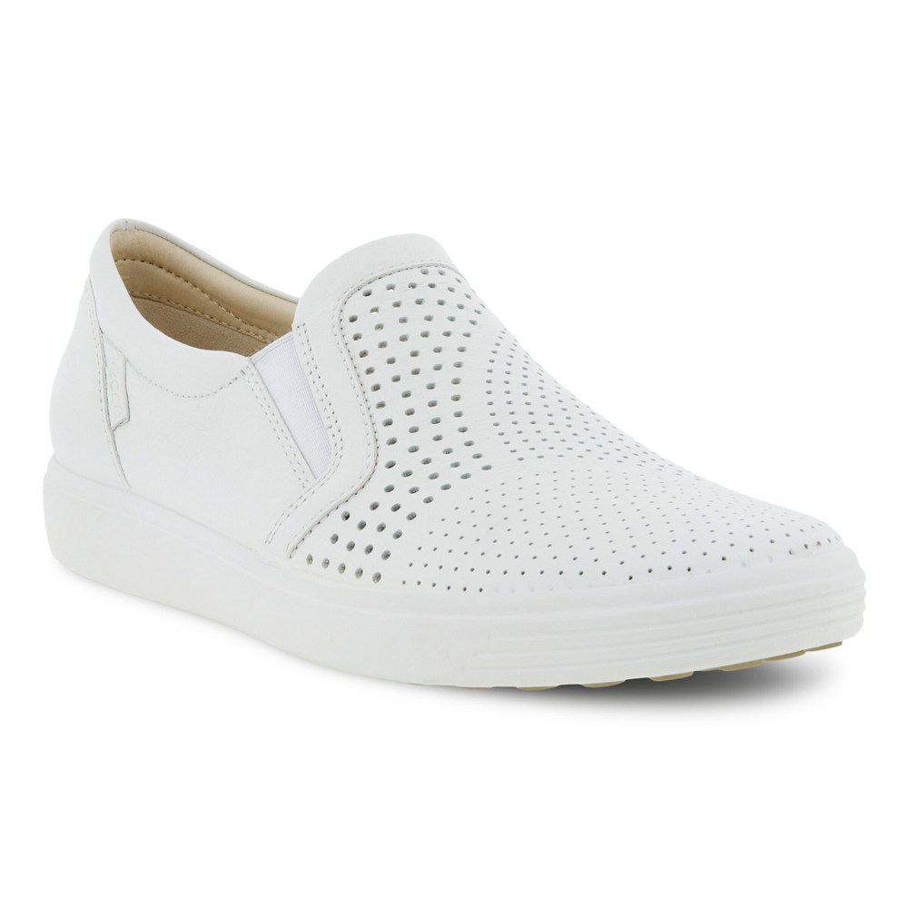 Slip On Mujer - ECCO Soft 7 - Blancos - GMK598320